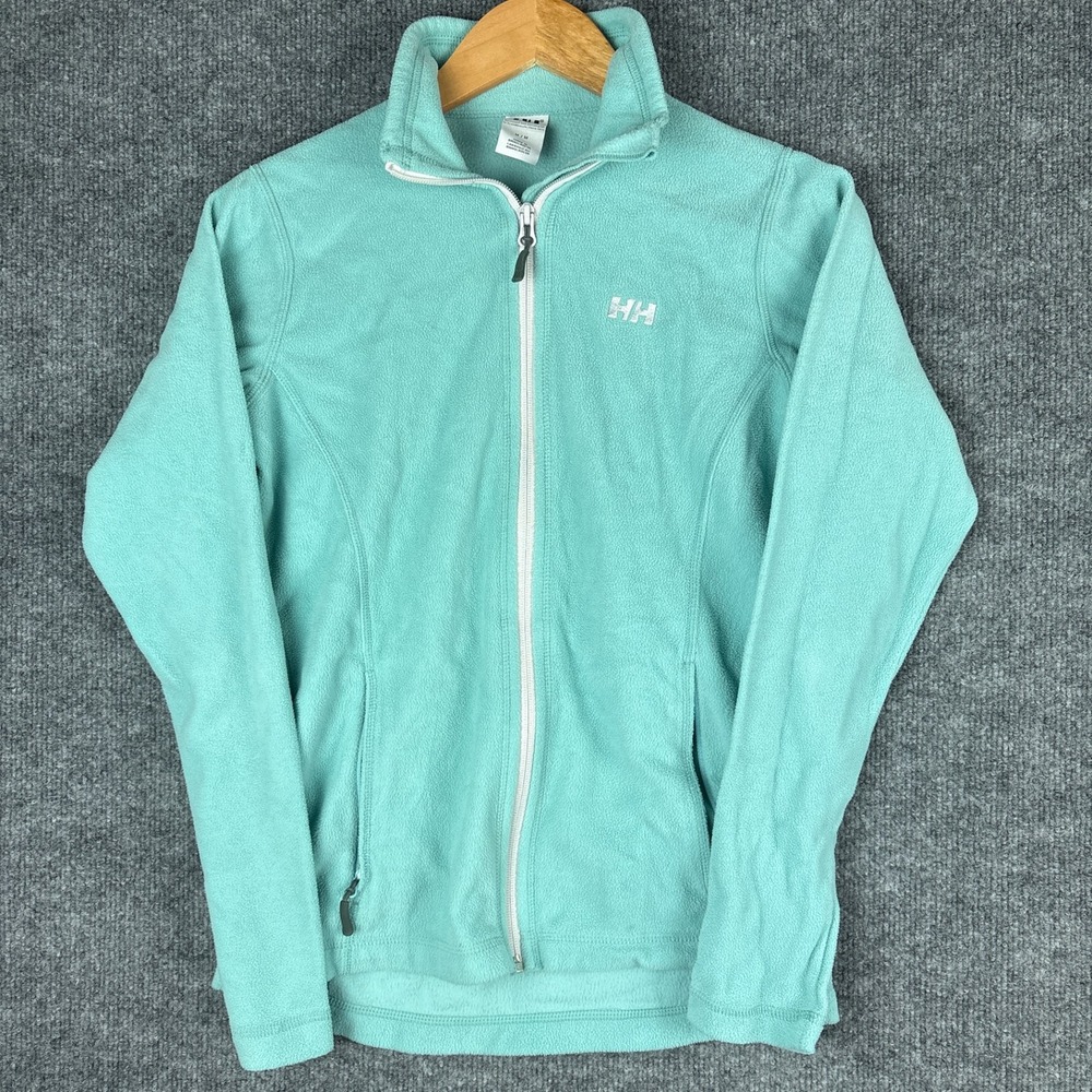 Helly Hansen Daybreaker Fleece Full Zip Womens Medium Mint Green Polartec